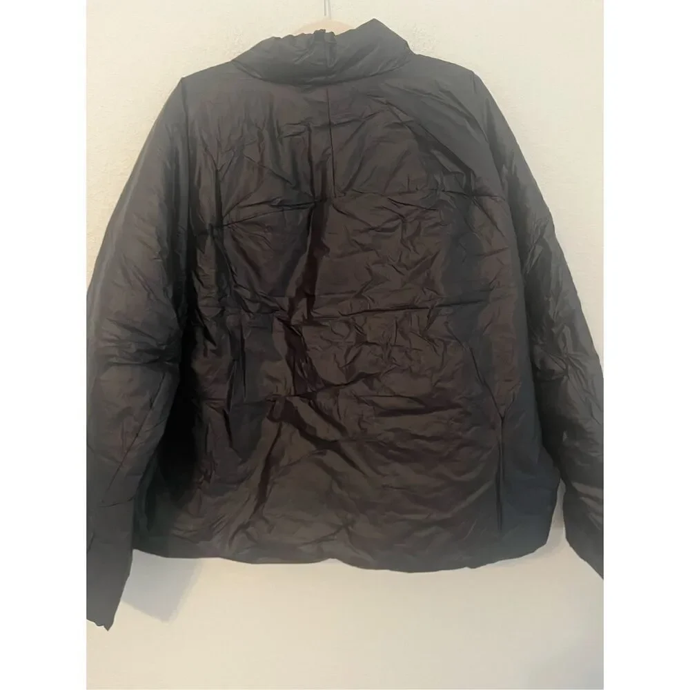 Yeezy Gap Engineered By Balenciaga Mock Neck Pullover Puffer Black NEW